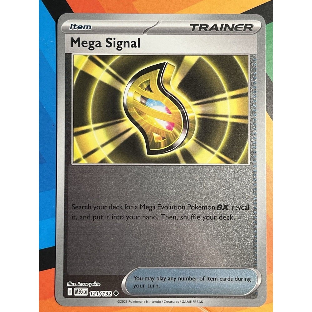 Mega Signal - Reverse Holo Uncommon ME01: Mega Evolution 121/132 NM Pokemon